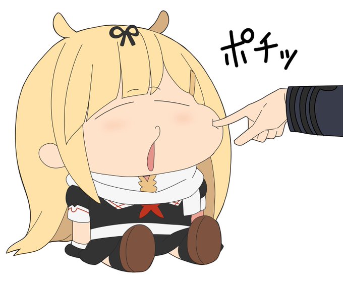 ほっぺを押すと豆知識を教えてくれるぽいぬ 