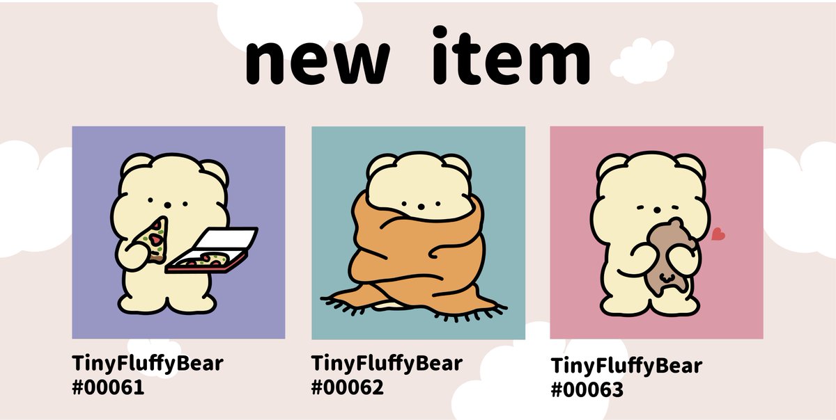 openseaが無事なおったので、
新作3点をmintしました✍️

2022/02/13(日) 21:00　 List
(0.007ETH[polygon]で販売予定)

List時間までオファーも受け付けております。0.0075以上で即販売も可能です🧸🥣見ていただけたら嬉しいですっ🥺

opensea.io/TinyLittleDopey

#nft #NFTJapan #nftcollector