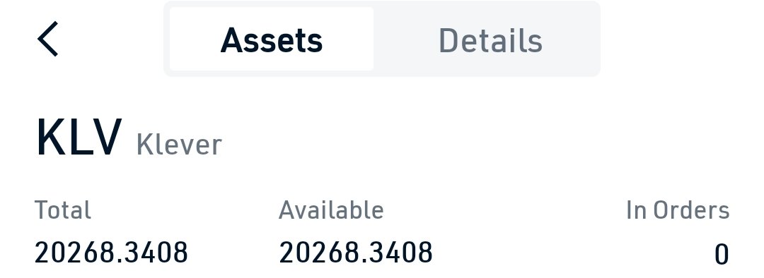 Today I bought 20,000 $KLV. And in total now I have 120,000 $KLV. I believe the future is very bright with a team that is constantly working and innovating. #klever #klv