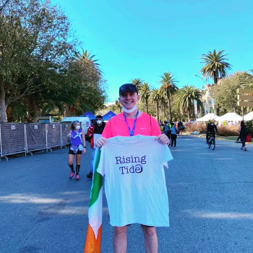 RisingTideProj1's tweet photo. We couldn't be more proud of our past  scholarship student Lee 🙌 he ran the Malaga Marathon in 3h57m and helped us fundraise much needed funds! We can't thank you enough 👏 keep running and chasing the dream 💫💫💫 @TCWLIreland https://t.co/zedaYLcKXh