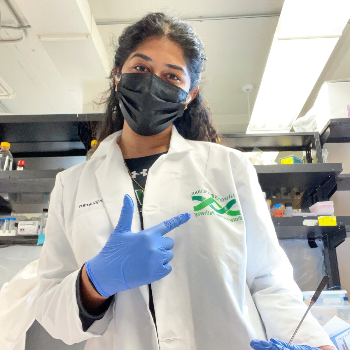 LancerBiotech's tweet photo. Getting messages like this from former students is everything to me.  They are succeeding and taking the lessons they learned in our program with them to college and beyond. (And their lab coats!!) 

@RosenzweigLHS @LivSchools https://t.co/F3LGljkzns