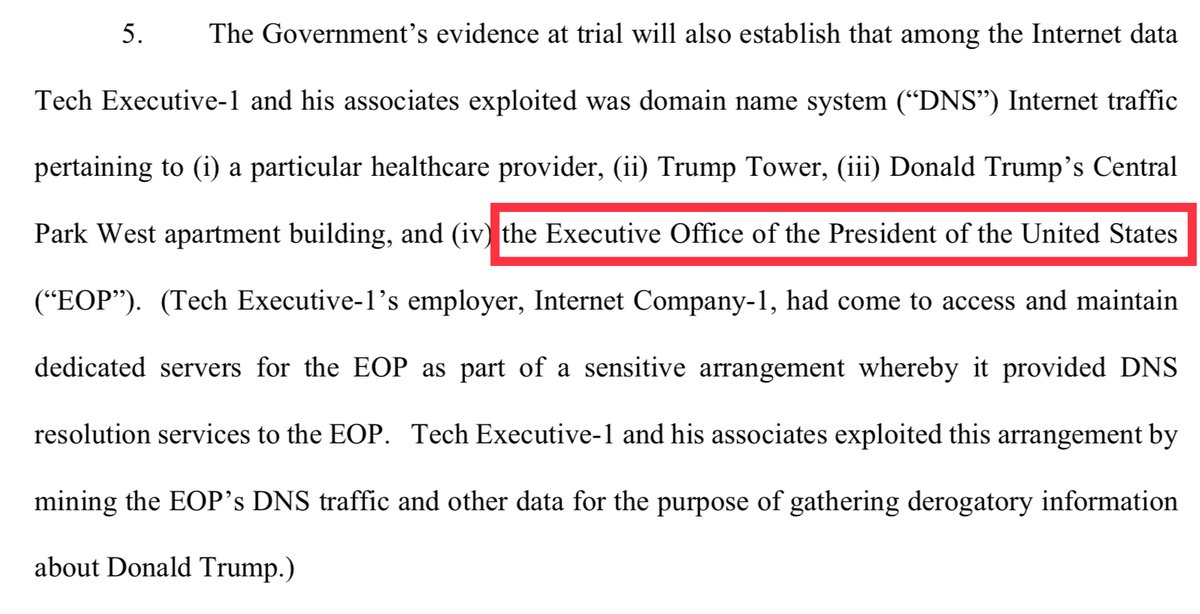 HansMahncke's tweet image. Holy moly! New Durham filing. Rodney Joffe and his buddies at Georgia Tech monitored Trump&apos;s internet traffic *while* he was President of the United States.
storage.courtlistener.com/recap/gov.usco…