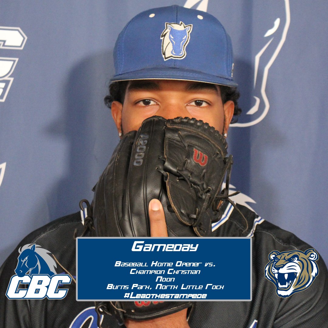 CBC Athletics (@gocbcmustangs) on Twitter photo #Gameday! <a href="/CentBapBaseball/">Central Baptist College Baseball</a> opens their home schedule today at Burns Park against Champion Christian #leadthestampede #wearecbc
⌚Noon (doubleheader)
📍Burns Park, North Little Rock
📊cbcmustangs.com/sports/bsb/202…
📺 facebook.com/gocbcmustangs #Gameday! <a href="/CentBapBaseball/">Central Baptist College Baseball</a> opens their home schedule today at Burns Park against Champion Christian #leadthestampede #wearecbc
⌚Noon (doubleheader)
📍Burns Park, North Little Rock
📊cbcmustangs.com/sports/bsb/202…
📺 facebook.com/gocbcmustangs
