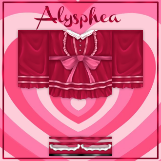 Alysphea_'s tweet photo. Valentines fit ✿♡ • * 

#Roblox #robloxart #Robloxdesign #robloxdev #robloxclothing #rtcdesigners #robloxvalentines https://t.co/qqZ1pL06ll