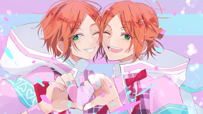 「heart hands duo」 illustration images(Popular)