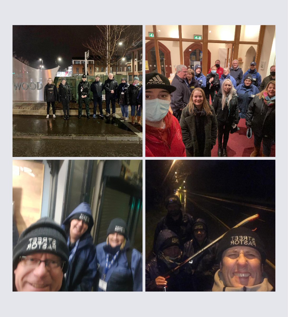 Great to get out, even on a wet Saturday night, with Holywood Street Pastors and @Holywood_YC who do such vital outreach work in keeping young people safe. Thanks also to @ANDborough Staff and @PSNIArdsNDown #teamwork #civicresponsibility