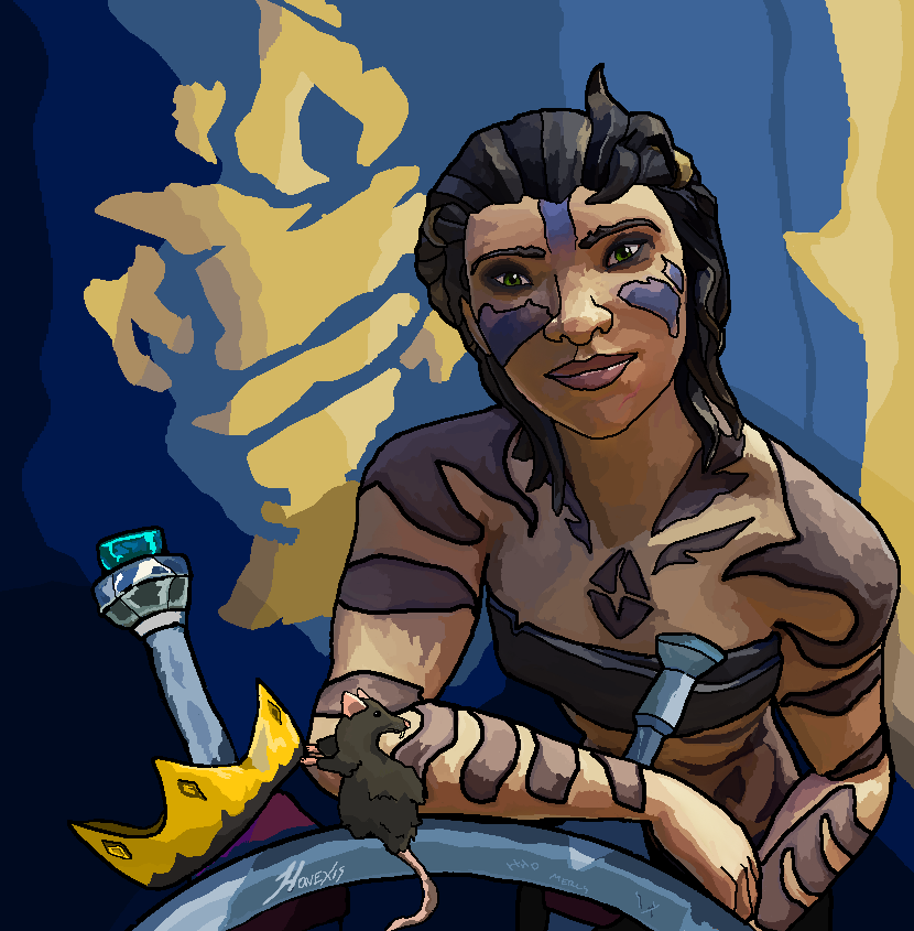 Another paint portrait for the amazing Laul2a, the NAL champion helm for High &amp; Dry #BeMorePirate