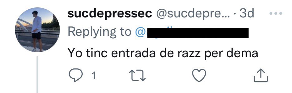 emilipuig_'s tweet photo. ⚠️ ATENCIÓ | Nou mètode d'estafa ara que l'oci nocturn ha reobert. L'estafador ofereix a les seves víctimes la revenda d'entrades a sales de concert com Razzmatazz o Apolo. Contacta amb les seves víctimes a través de les xarxes socials, oferint les entrades. [...] https://t.co/SCLaF4NbMH
