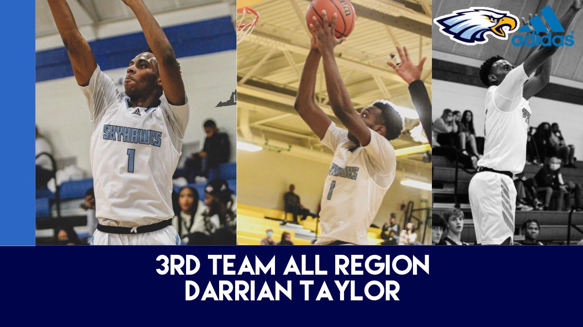 Congratulations to senior wing Darrian Taylor on being named Third Team All-Region