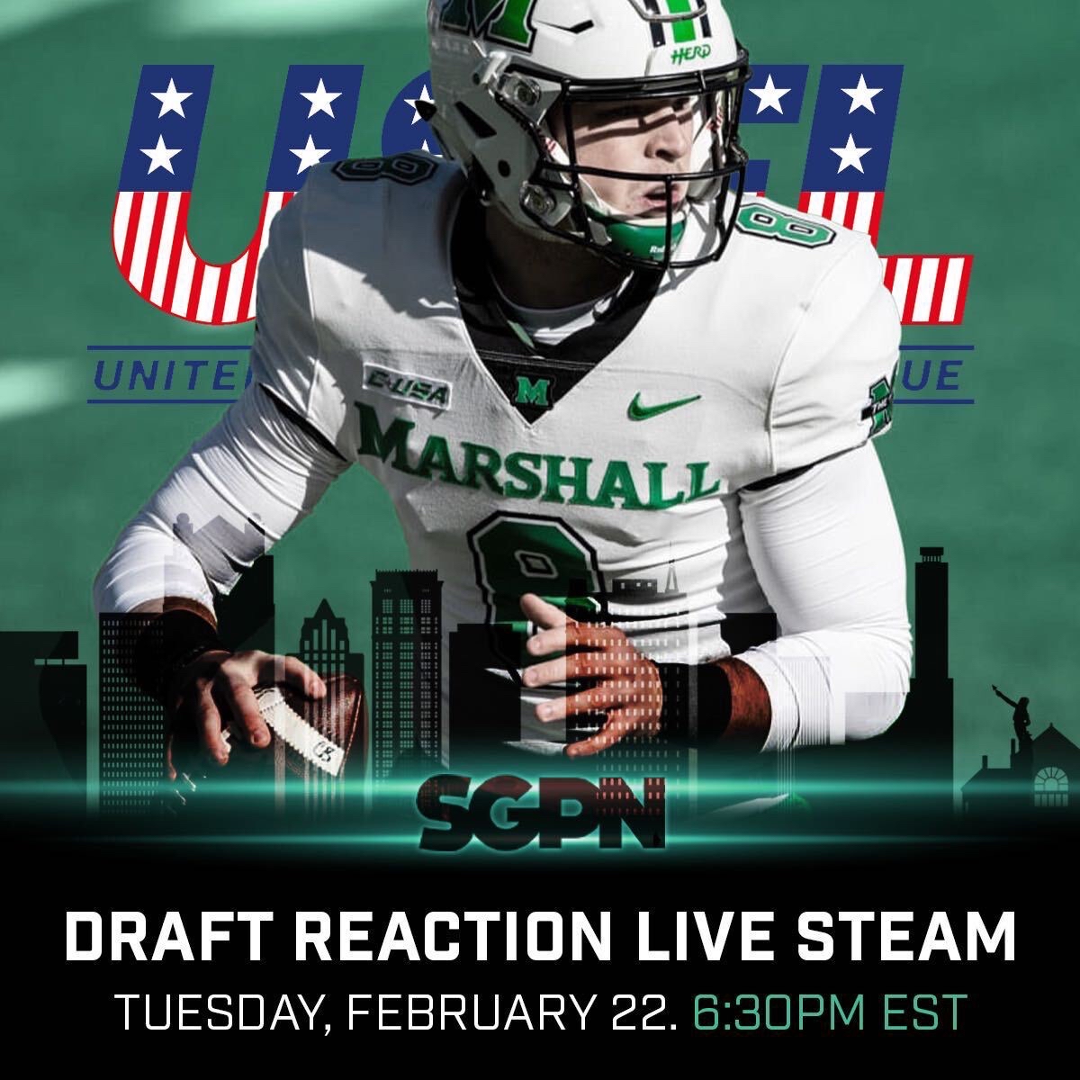 Who’s ready for two days of #USFL Draft coverage? SGPN has you covered with expert reaction, player interviews, and much much more!!!
We will be live both days of the draft on YouTube and more. https://t.co/BQmjKj1cyW