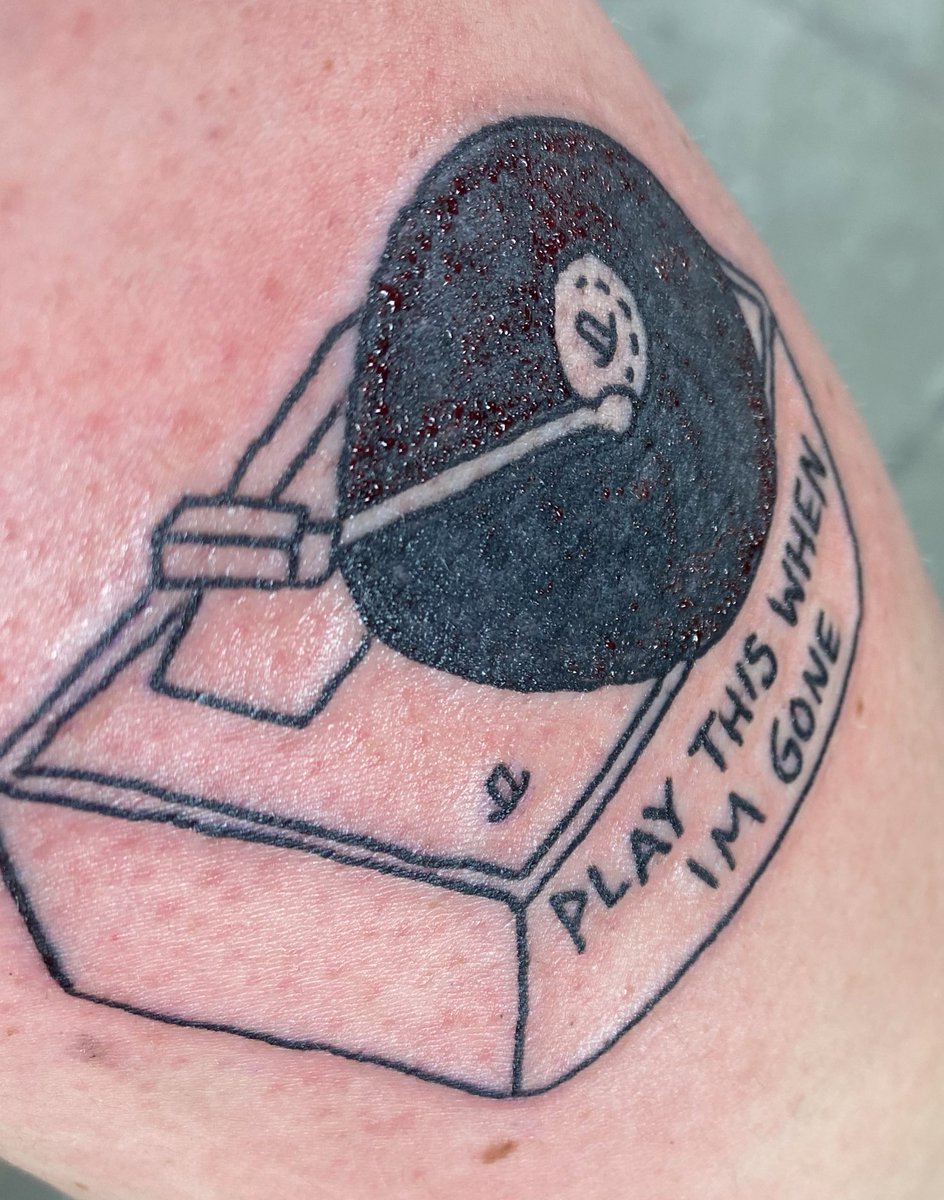 tlovescolson's tweet photo. hey y’all so i did something crazy today. sorry abt the blood haha @machinegunkelly play this when i’m gone is just too good. cant wait for my next tattoo! https://t.co/8InP1pFCzX
