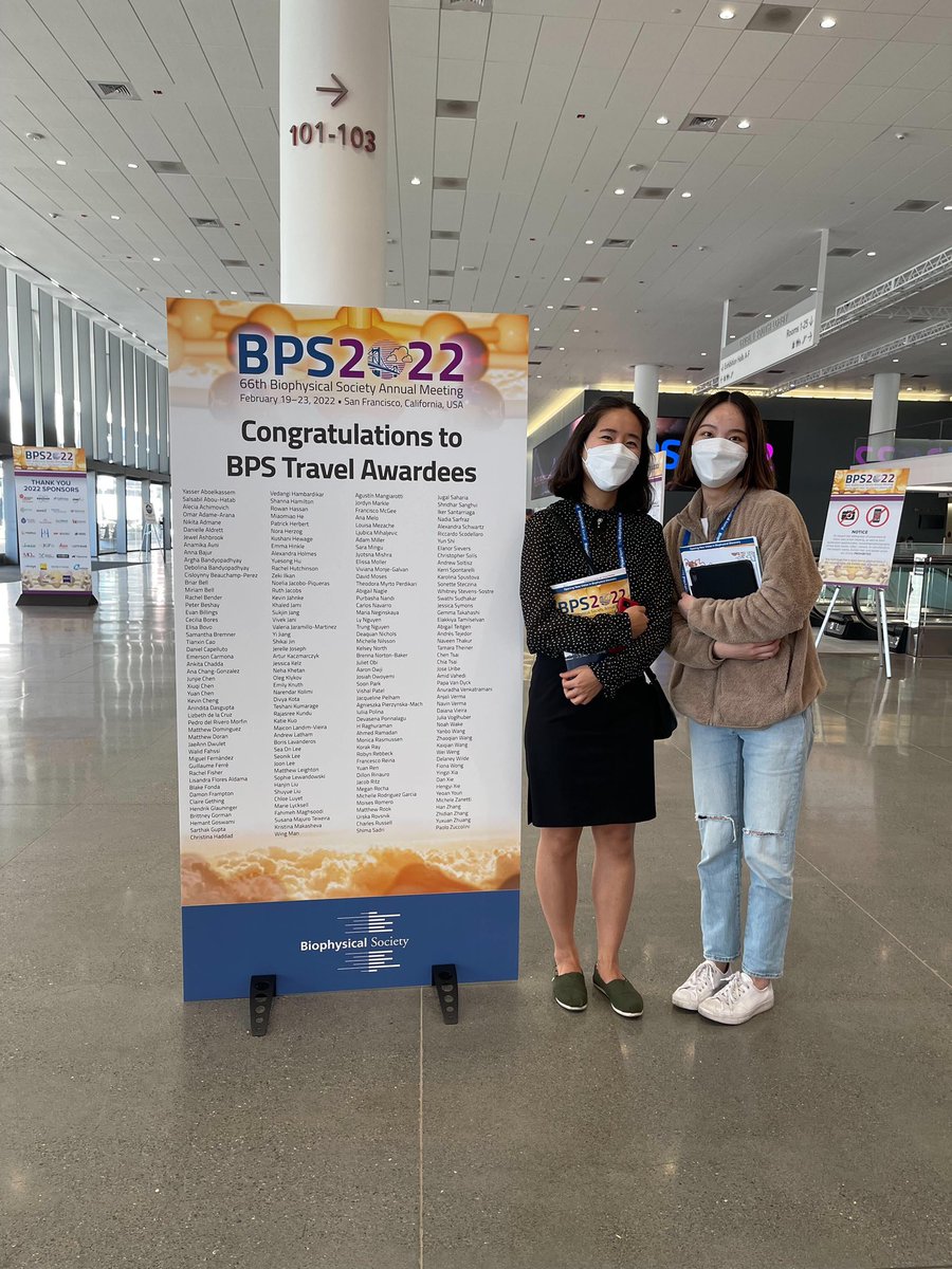 Big congrats to @fried_lab’s Sea On Lee and April Xia who both received #bps22 travel awards @BiophysicalSoc!! Come hear them talk about loopable translation and crosslinking mass spec on the nonrefoldable proteome! #FriedLabNews