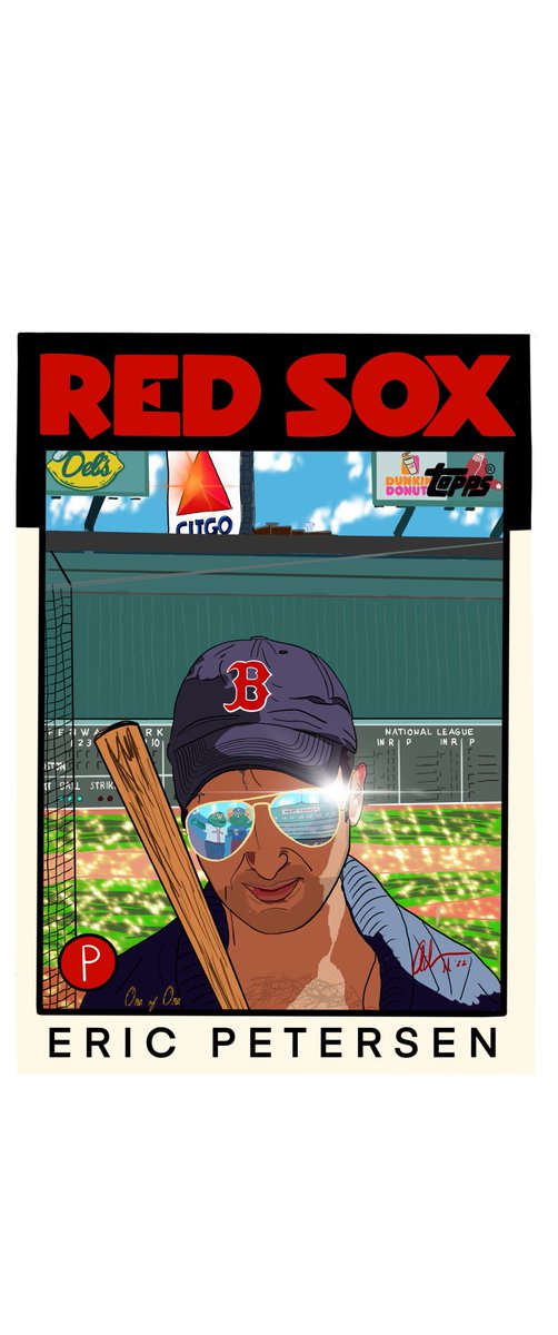 ahurley41's tweet photo. As soon as my guy @EricPete86 got a look at my #1975Topps One of One, he had to have his own from #1986Topps 

Gotta say, I’m wicked proud of this one. #digitalArt #Topps #hobbylove #baseballcards #TheHobby #hobby #drawing #applePencil 🍎✏️ #iPadpro #Procreate https://t.co/JWnf1xCh7L