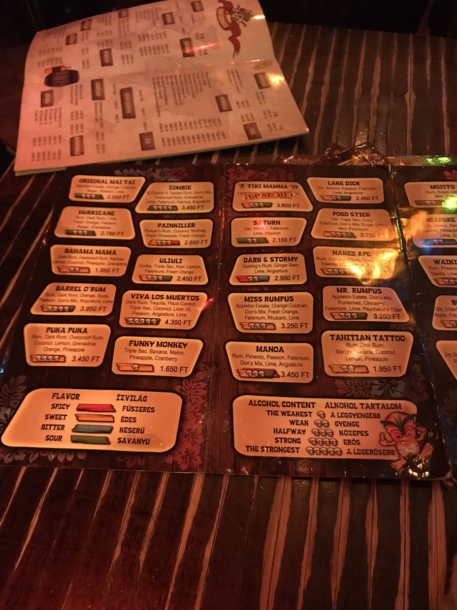 A bar in Budapest is nailing ux! Visual representation of main flavors and alcohol strength!