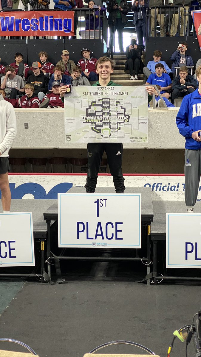 Congrats to Bryce Wanagat for his 145lbs 5A/6A STATE CHAMPIONSHIP!!!!! #WhyWeDoStations #IYKYK #StateChamp #PelhamWrestling
