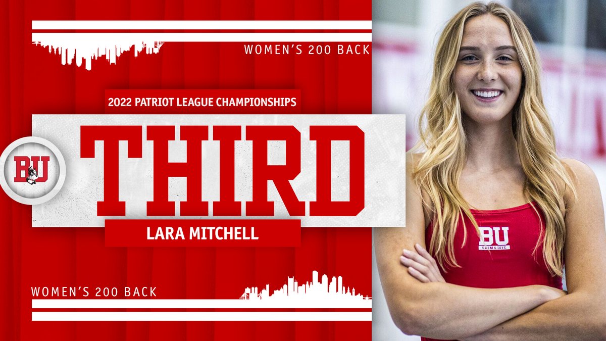 Mitchell matches her efforts in yesterday's 100 back with a third-place finish in the 200 back for her second individual bronze at the PL Championships! She posted a time of 1:58.1, 0.18s faster than the next swimmer. #GoBU