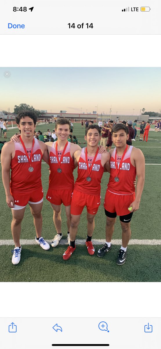 SharylandTrack's tweet photo. JV received 🥈 in the 4x100!!! Congratulations Pepe, Jacob, Jorge, & Victor #KeepWorking #WAR #RunSHS https://t.co/Rnl53wyXKA
