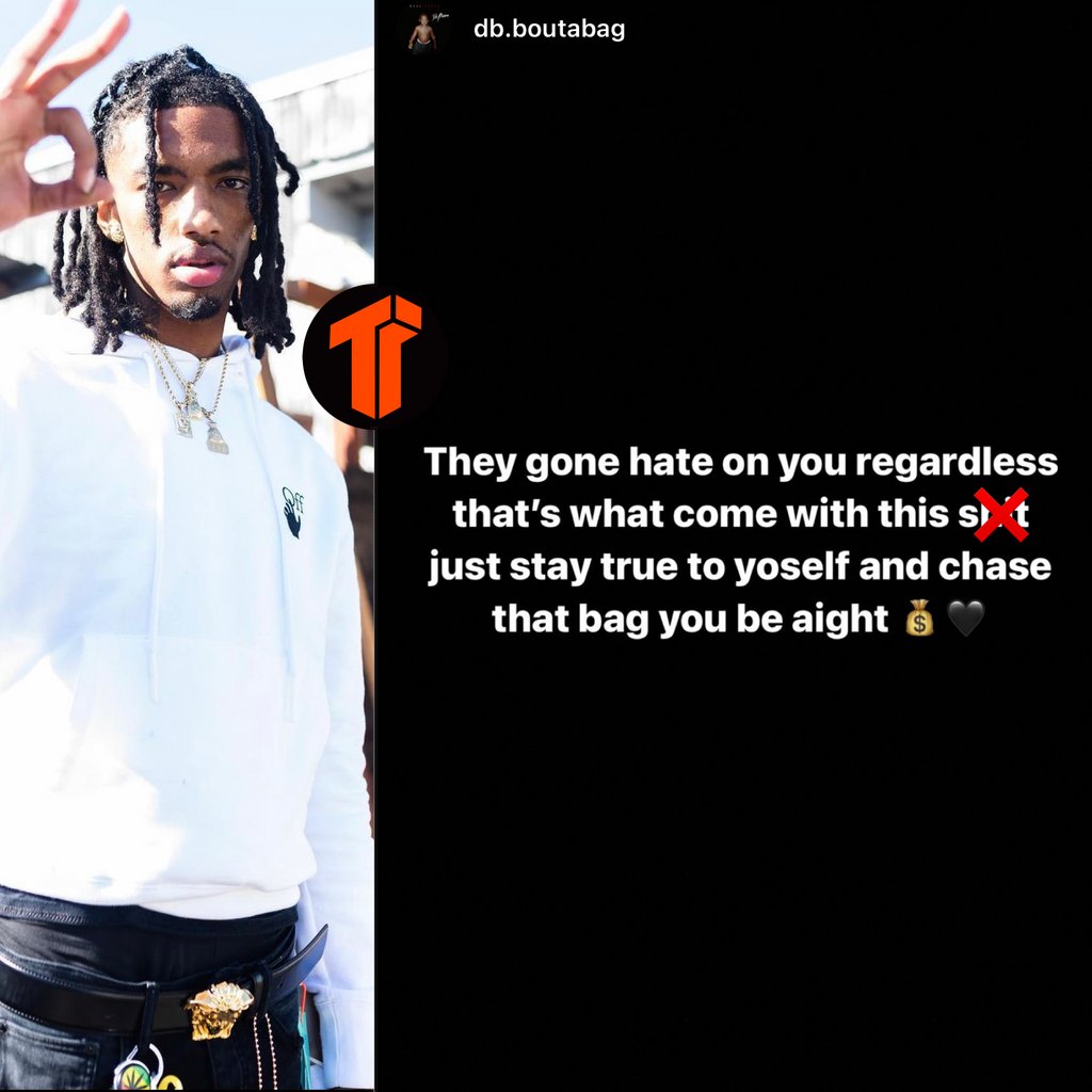 TheThizzler's tweet photo. Sacramento's @db.boutabag says that you'll get hate on your way to greatness but as long as you stay true to yourself &amp; focus on the bag you'll be alright.  Do you agree with #DBBoutabag's point? https://t.co/LNGgolKd9J