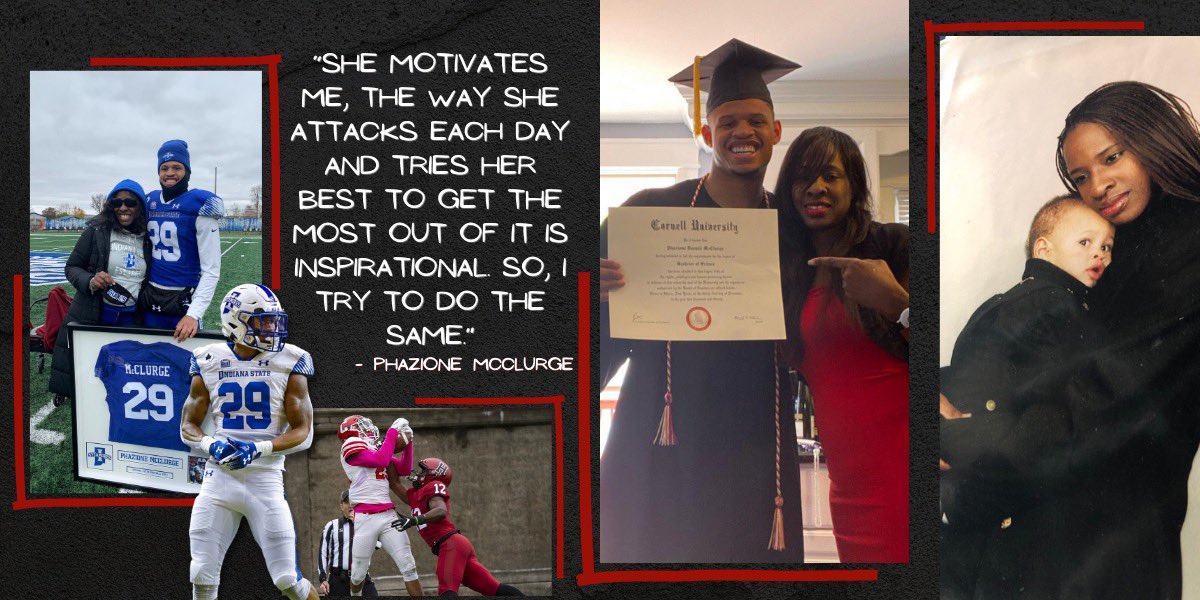 Phazo_29's tweet photo. At @IndStFB Pro Day I will be repping for #RareDiseases with @UpliftingAth ‼️Pledge for each bench rep I perform to benefit the 30 million+ Americans, like my mom, living with a rare disease! #WeTackleRare Click link to support🙏🏽 https://t.co/cgCC864GPw https://t.co/7Qi5XEr2Mv