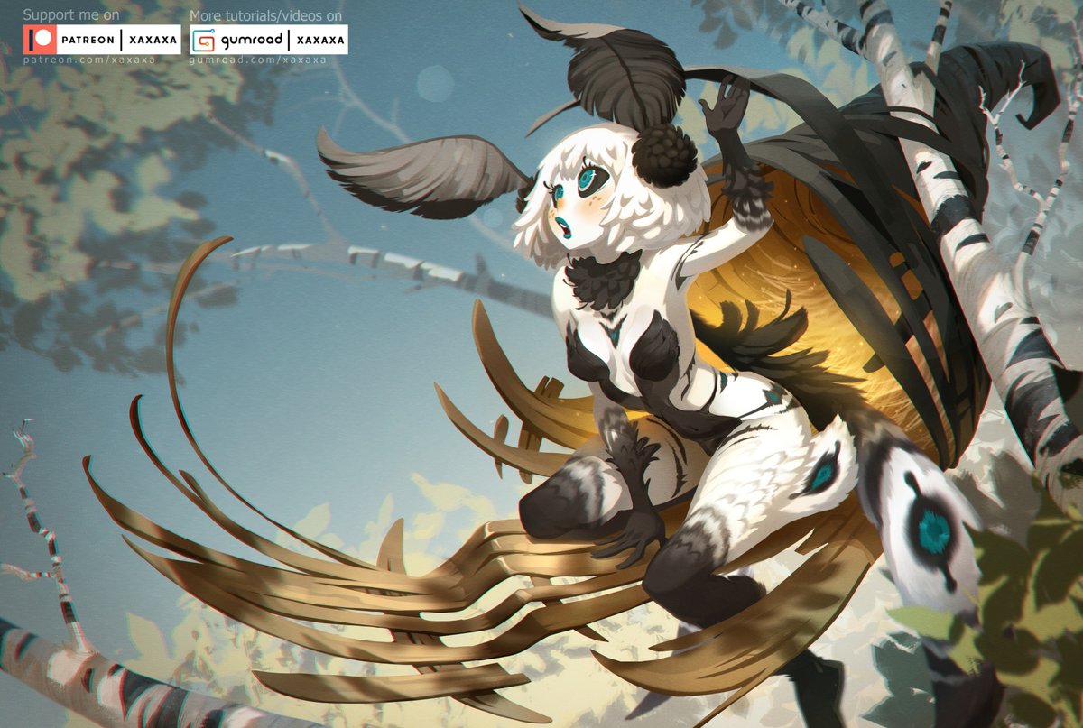 絵画 Moth Girl #004 Moth lady