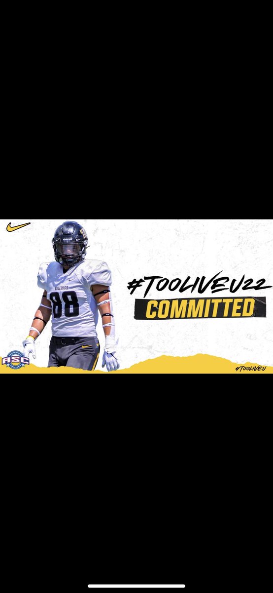 GumsJeremiah's tweet photo. Committed!! @coachdracos @TLU_Football https://t.co/G2kCxKQHp2