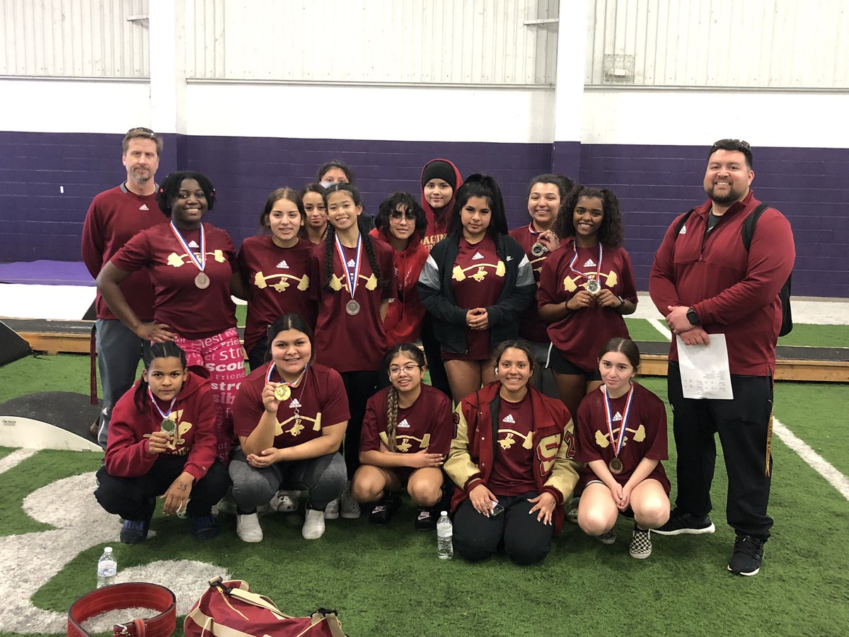 Lady Rough Riders take 3rd place at the powerlifting district meet! Huge gains this year!  Several PRs and school records continue to be set. They represented Saginaw in a first class manner! Next stop…REGIONALS!! <a href="/emsisdathletics/">EMS ISD Athletics</a>