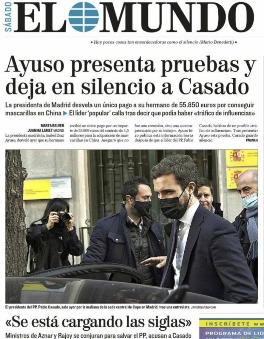 Lamorteratres's tweet photo. @LuciaMendezEM No se que pinta nombrar al honesto y ejemplar @PabloIglesias en la corrupción mafiosa del PP,lo que tenemos los españoles claro es al servicio de quien está @elmundoes y @LuciaMendezEM así si que estamos.
Debe ser patético estudiar periodismo para acabar de vocera de mafiosos. https://t.co/yycrgWEkM7