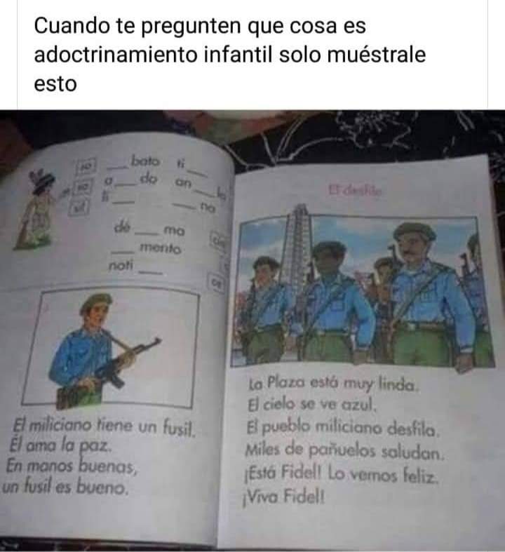 LucreciaMali's tweet photo. Adoctrinamiento. https://t.co/w7rDA53KGb
