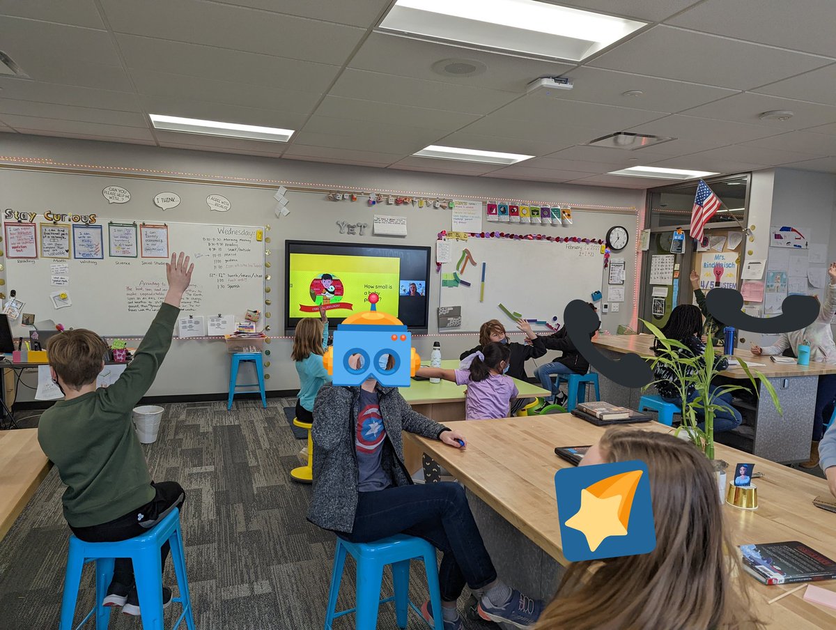 MrsRindfleisch's tweet photo. Thank you @erin_twamley for sharing your STEM books with our class! It was inspiring to learn about your process as an author, and to hear so many unique facts about STEM careers! @TosaUnderwood #STEMeducation https://t.co/EMATs4RQOO