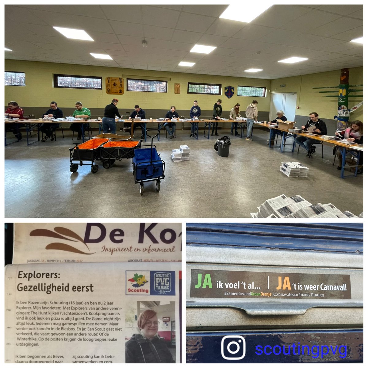 Samen met de krantjes een flyer rondbrengen in de wijk en een mooie bijdrage van onze explorer Rozemarijn! #wijkkrantdekoppel