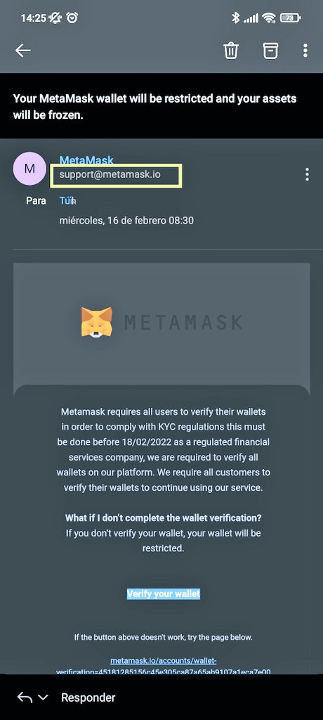 elvascofrances's tweet photo. @MARCIANOPHONE Bro, por favor, haz viral estas imágenes para que la gente nueva no caiga en phishing de Metamask, se ve auténtico aunque sabemos que Metamask NUNCA tendrá tu correo electrónico.
Saludos Marciano 👋 https://t.co/bs0pA9G4Q5