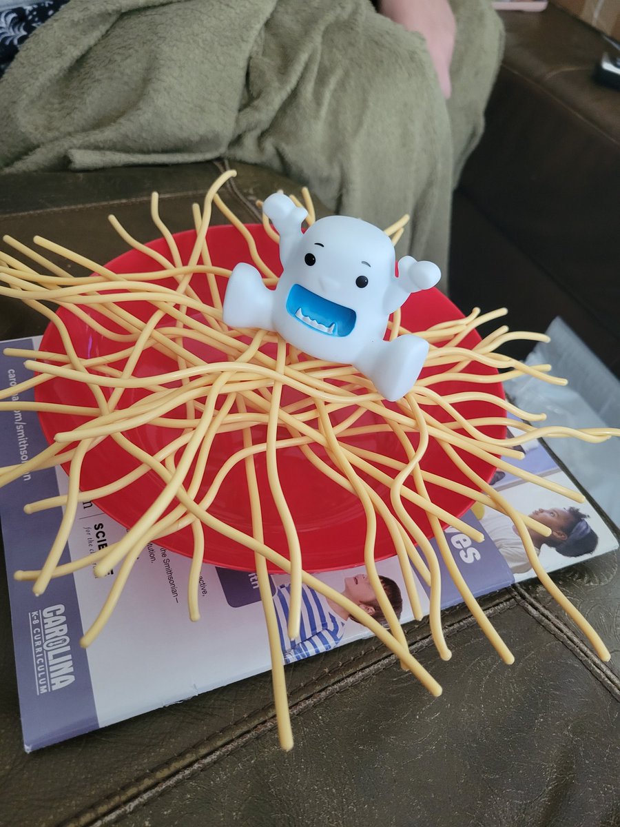 BK3DSci's tweet photo. #Perks? of being married to an #elementaryschool #socialworker is playing her newly purchased group games to learn the rules #YetiInMySpaghetti https://t.co/yqQqDPnZ4L