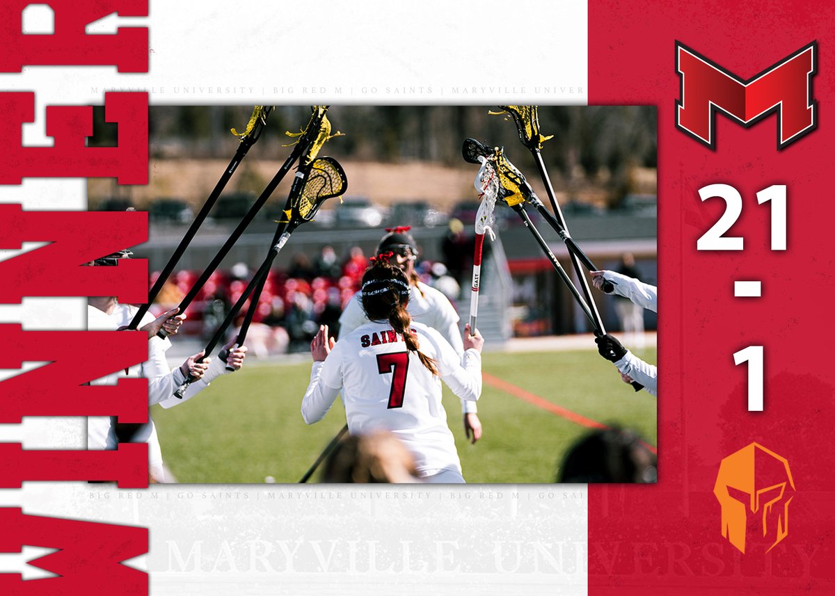 Maryville Athletics (@maryvillesaints) on Twitter photo 🥍WLAX winner! <a href="/MaryvilleWLAX/">Maryville WLAX</a> sets a school record for goals as the Saints defeat Hendrix 21-1.
Reagan Rukstad with four goals and two assists to lead Maryville. Fourteen different players registered at least one point.
🐾🥍#BigRedM #GLVCwlax 🥍WLAX winner! <a href="/MaryvilleWLAX/">Maryville WLAX</a> sets a school record for goals as the Saints defeat Hendrix 21-1.
Reagan Rukstad with four goals and two assists to lead Maryville. Fourteen different players registered at least one point.
🐾🥍#BigRedM #GLVCwlax