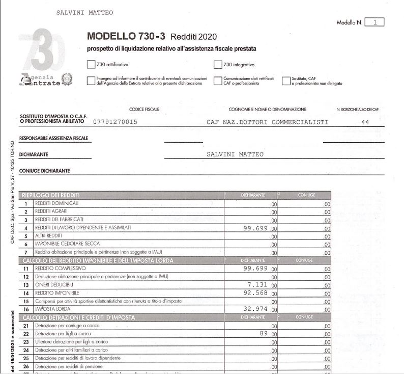 SalvatoreTrim13's tweet photo. @marcoCa01620381 @sergio_secostab @matteosalvinimi Prima di sparare #cavolate informati.
Percepisce circa euro 8.325,00 al mese.
Studia.Guarda Letta,Di Maio quanto percepiscono. https://t.co/UHaOEYadkP