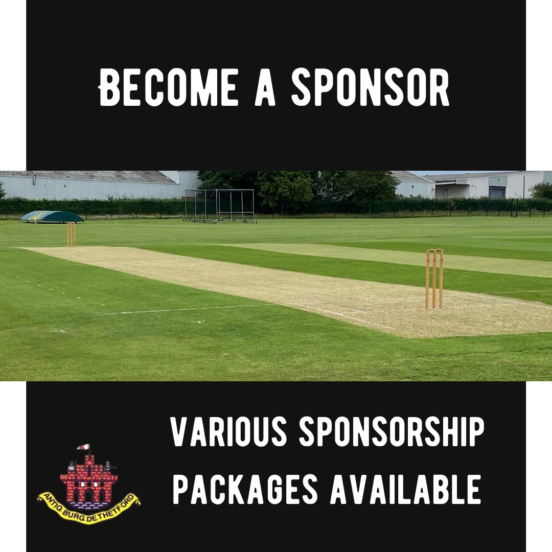 We’re really looking forward to the cricket season this year. 

Exciting times to become a sponsor and support our great club. Send us a message or email thetfordcricket@outlook.com #norfolkcricket #localsponsorship