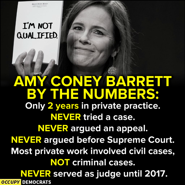 The link between Amy Coney Barrett &amp; The Handmaid’s Tale, explained.

Amy is a part of a Catholic group known as People of Praise, which teaches that husbands are the heads of families &amp; have authority over their wives.

She is against women’s rights &amp; LGBTQ+ rights.

#DemVoice1