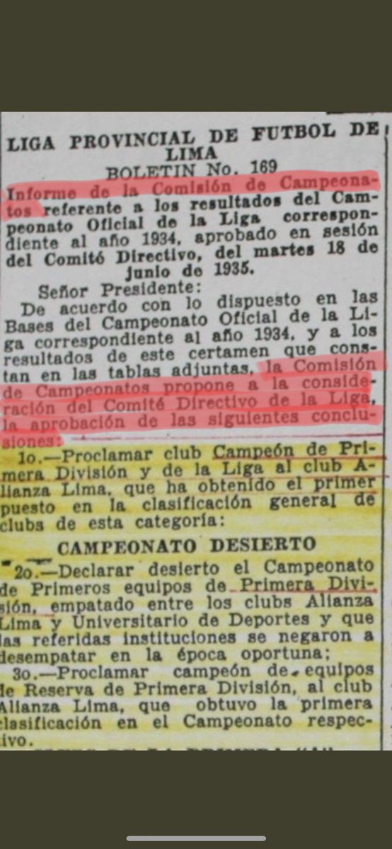 mentiroso Cita superficie Ricardo Mego on Twitter: "El Boletín 169, de junio de 1935, es un Informe  de la Comisión de Campeonatos de la Liga. En él, dicha Comisión le PROPONE  al Comité Directivo (órgano