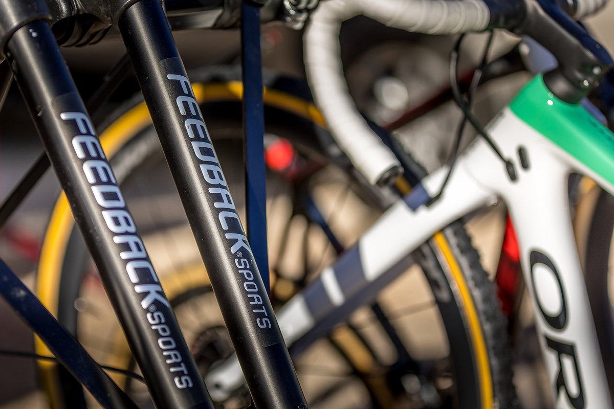 feedbacksports's tweet photo. A-frames: the race day choice for mass bike storage!

📷 : @sportshutter1  #feedbacksports #anybikeeveryrider #simplifyyourcycling https://t.co/nBgDnfx801