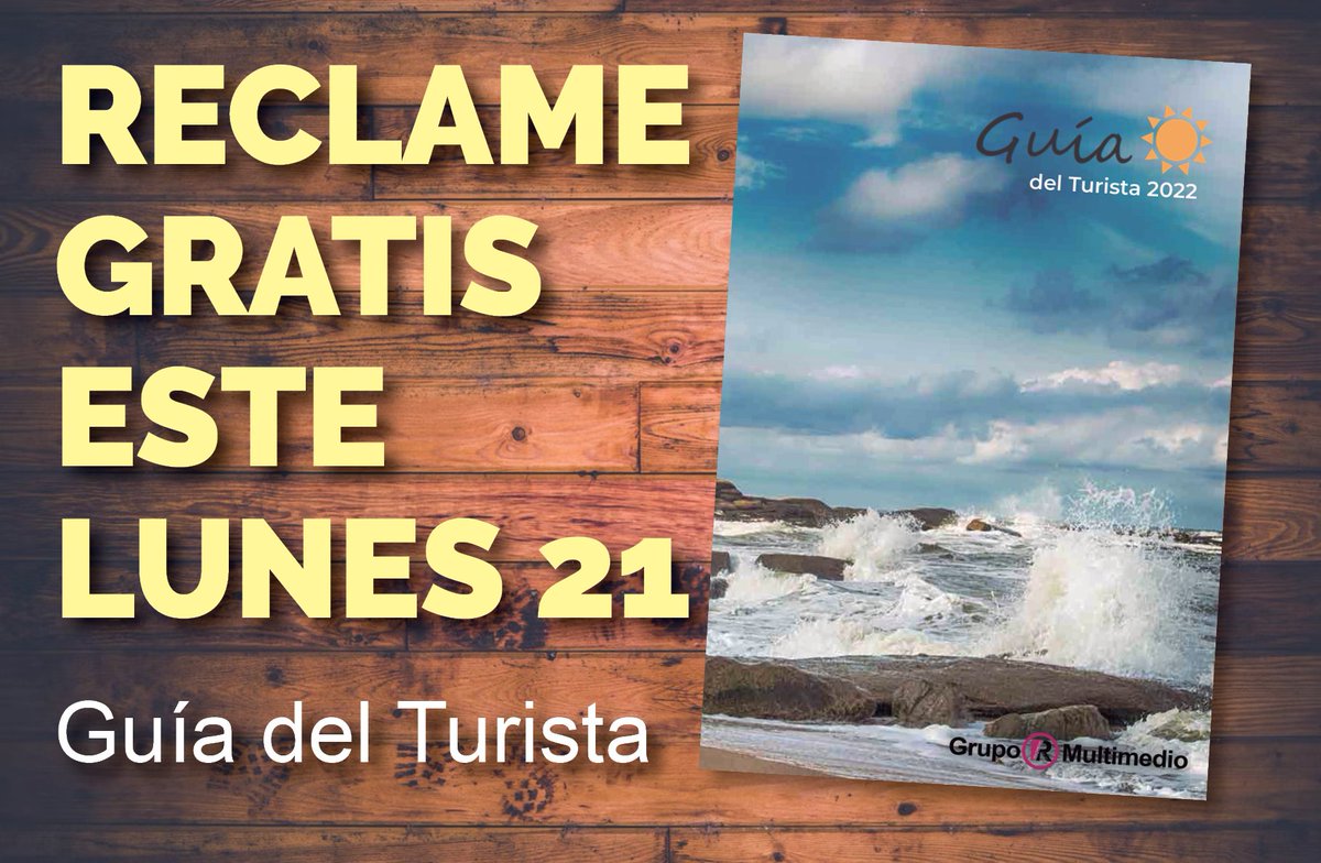 Este Lunes 21 reclame GRATIS "Guía del Turista"
grupormultimedio.com