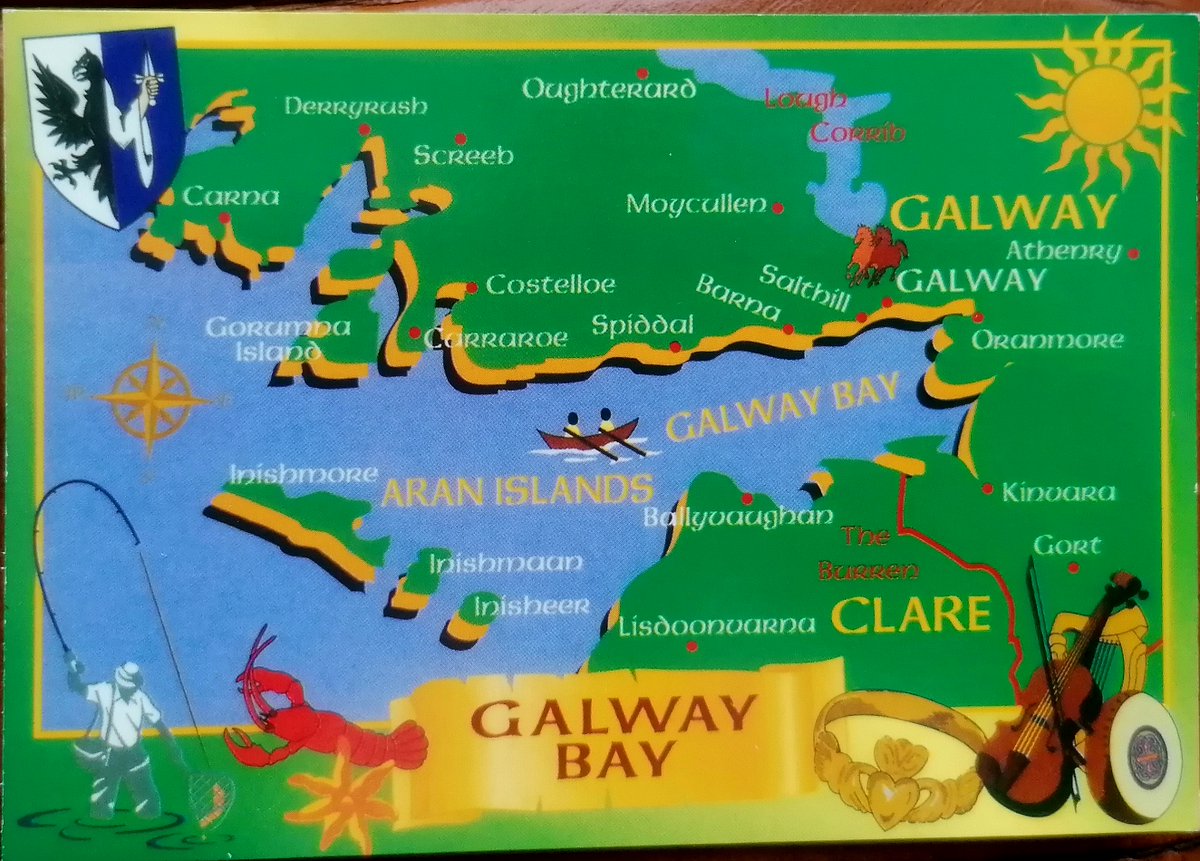irelandpostcard's tweet photo. #postcard #28
📸 #GalwayBay ©️ John Hinde
Galway Bay bounded by #Connemara to the north & the #Burren, #CoClare to the south w the #AranIslands guarding it from the #Atlantic in the west.
#irishpostcard #postcardfromIreland https://t.co/9LavIznqr2