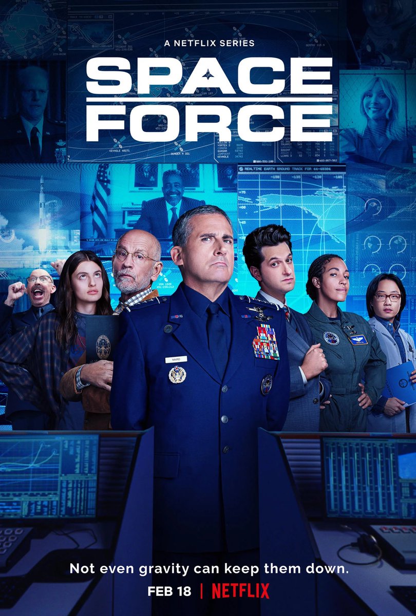 HonSoolRapper's tweet photo. Do any army watch Space Force? Its season 2 came out. It’s hilarious satire plz do watch! Steve Carell &amp; John Malkovich &amp; everyone in it r amazing! #SpaceForce2 https://t.co/3Wh76BoJh4