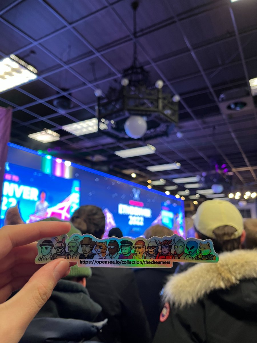 DreamlandsIO's tweet photo. Bitlectro's @jasonverners is on the ground at @EthereumDenver. He's linking with rad teams like @lobbyso and taking in all the innovation &amp; art. If you happen to see him, say hello! He may have some stickers for you. 💎 https://t.co/c8hbMvI0nr