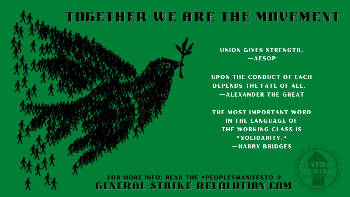 NateWendt's tweet photo. Together We Are The Movement
#GeneralStrikeRevolution #MayDayStrike
#STRIKEFORCE #WithoutUSStrike
#UnionStrong #1u
Organize your workplace. Build Mutual Aid and Strike Funds https://t.co/QKHNHMGYlQ