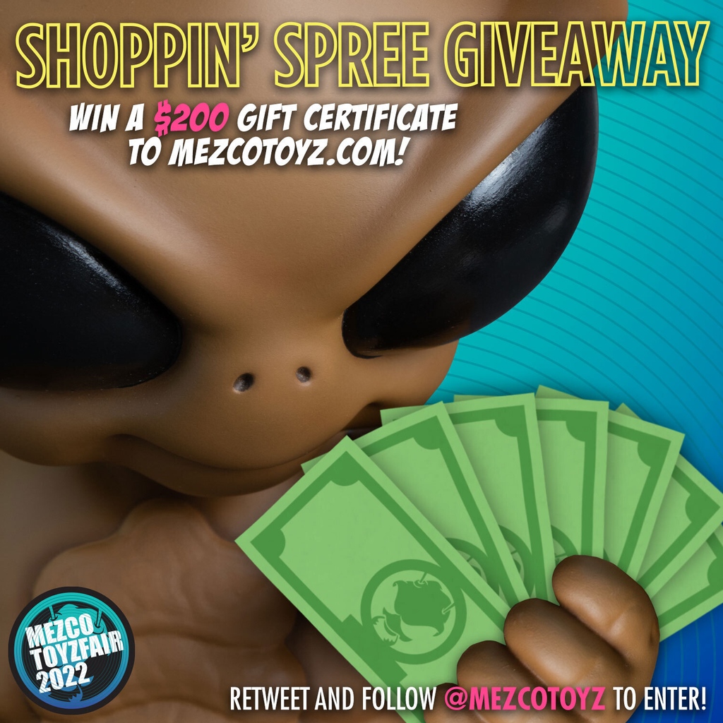 RT & follow @mezcotoyz for the chance to win a $200 gift certificate to mezcotoyz.com! We'll randomly select 3 winners and reach out to you via DM. #MezcoToyzFair 💰