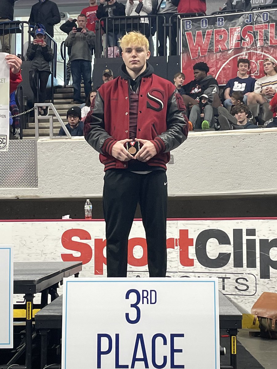 SenatorWT's tweet photo. Congrats Jonas on placing 3rd at the State Tournament!! Thank you for all you have done for our program! Not many have ever been as competitive!! Thank you for everything on and off the mat!! #RARE @SparkmanAD https://t.co/ctkEoVfqMy