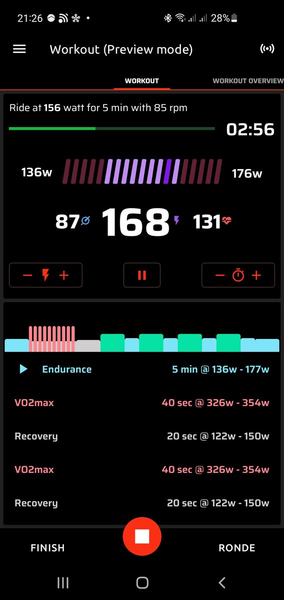 Testing the new workout feature of the Jepster bike computer app. Zwift files can be imported. Next part is the integration with TrainingPeaks.