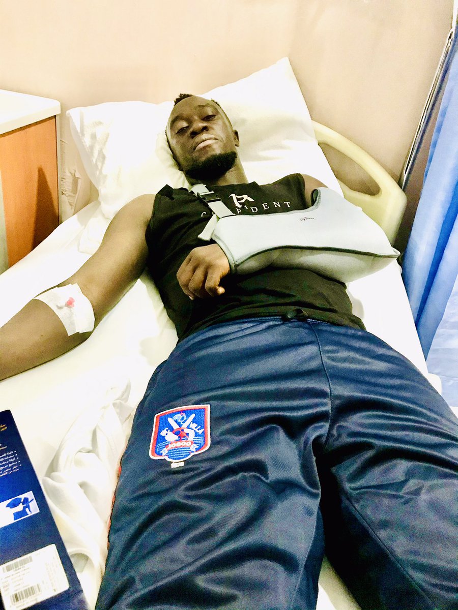 SadamJuma_'s tweet photo. Hey Guys, Thanks 🙏🏿 4 Your Prayers Am Ok &amp; My Teammates Too. We Thank Allah 4 Da Gift Of Life @ScVillaMyClub 🔵⚪️ https://t.co/my7WHRVRRg