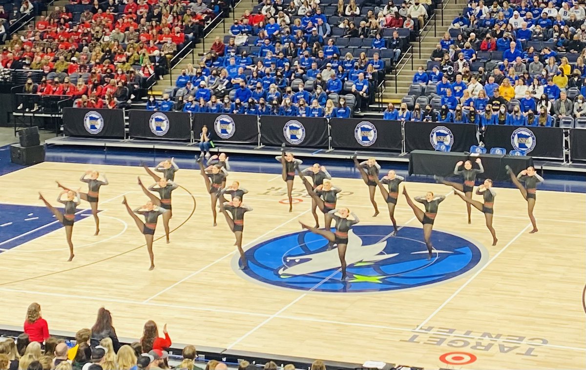 principal726's tweet photo. Becker High Kick on the floor of Target Center at State Dance! https://t.co/0k5uchLODe