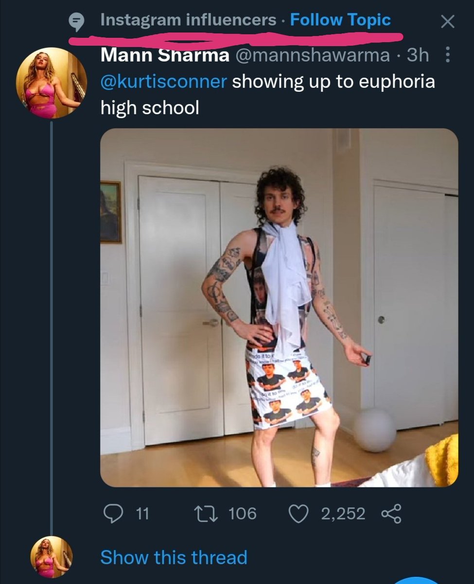ladair97's tweet photo. @mannshawarma @kurtisconner Not this appearing on my feed under the "Instagram influences" topic https://t.co/SS1i7f3xaP