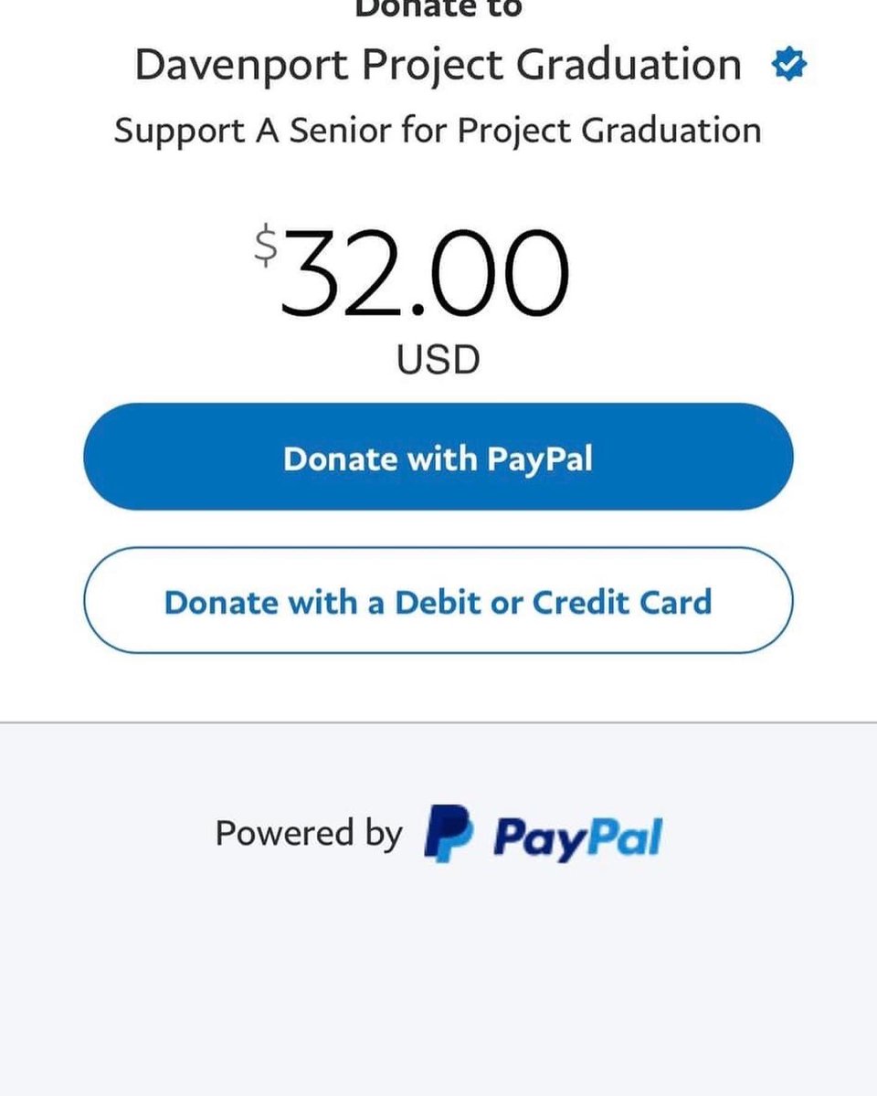 Would you like to support the very FIRST class of DHS seniors?
🎓Now you can!!! 🎓
Head to Davenportprojgrad.org &amp; click “Support a Senior” to pay (through PayPal) for a Senior to attend Project Graduation this year
<a href="/DhsHeroes/">DHS Hallway Heroes Davenport</a> <a href="/davenporthsband/">Davenport High School Band and Color Guard</a> <a href="/DavenportWolves/">DHS Wolves Athletics</a> <a href="/Davenport_HS/">Davenport High School</a>